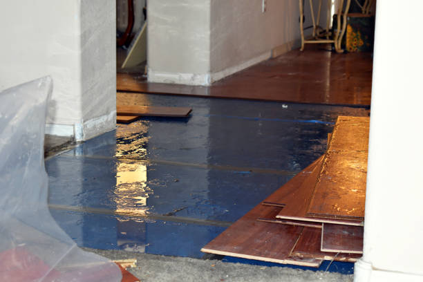 Professional Storm Water Damage Restoration technician working in Andover, NH
